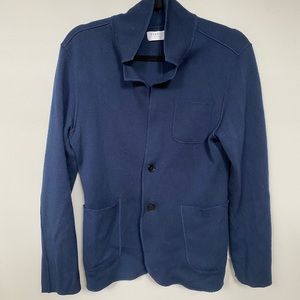 Navy everlane wool sweater jacket